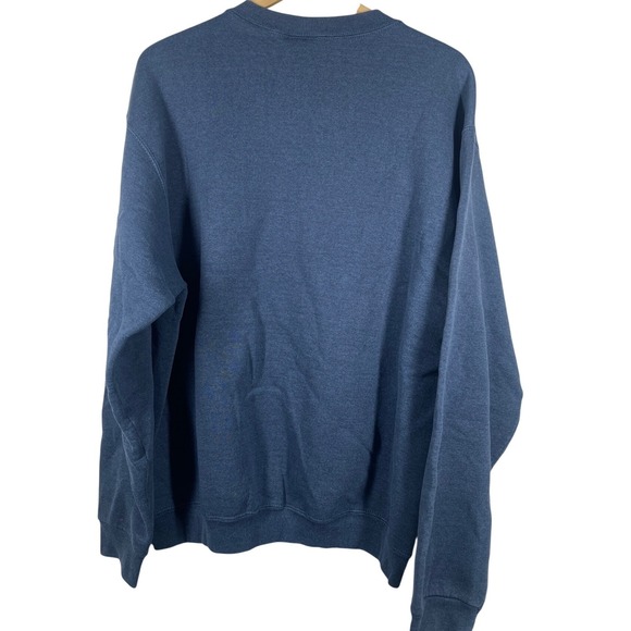 Wilson Sweatshirt Mens XL Blue Crew Neck Pullover Long Sleeve Athletic - Picture 3 of 3